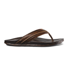 Leren heren slippers met voetbed 2025